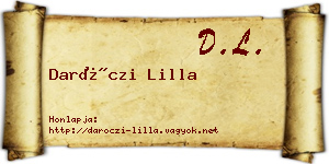 Daróczi Lilla névjegykártya